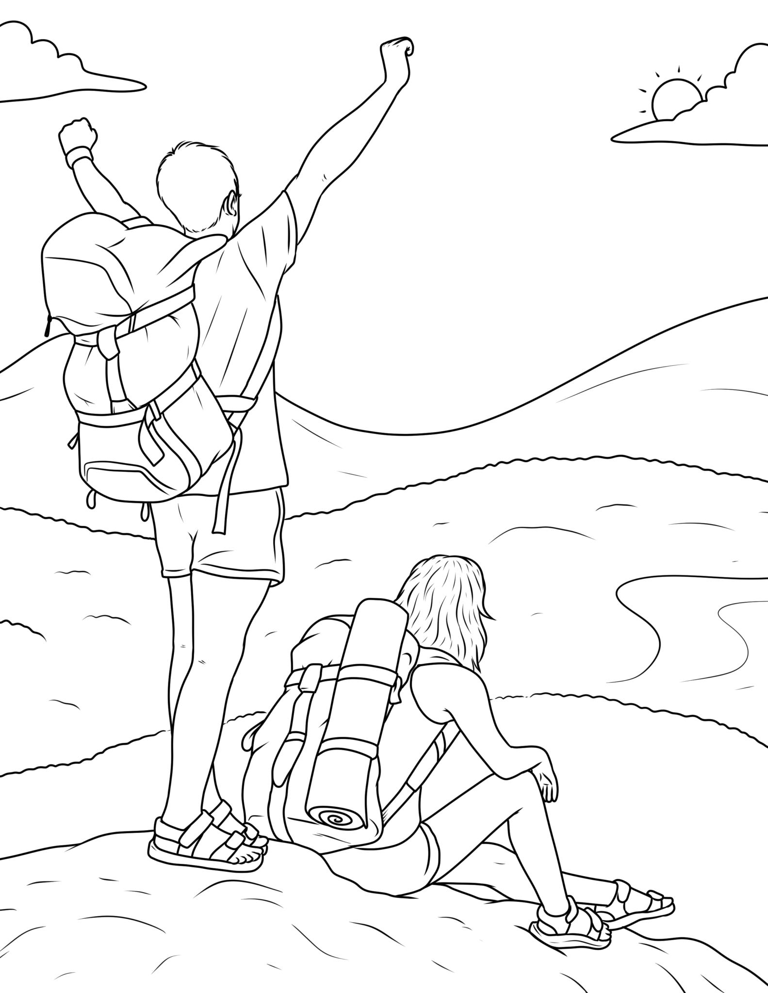 Free travel Coloring Pages