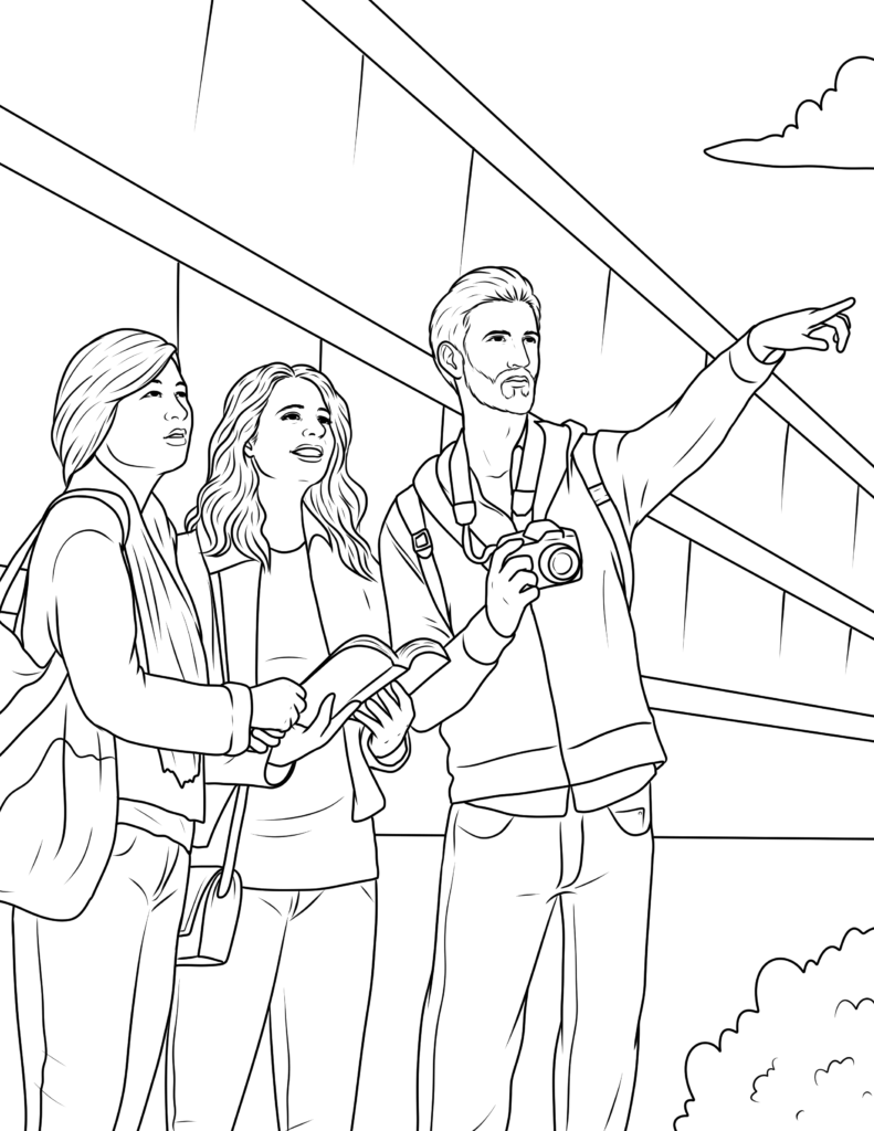 Free travel Coloring Pages