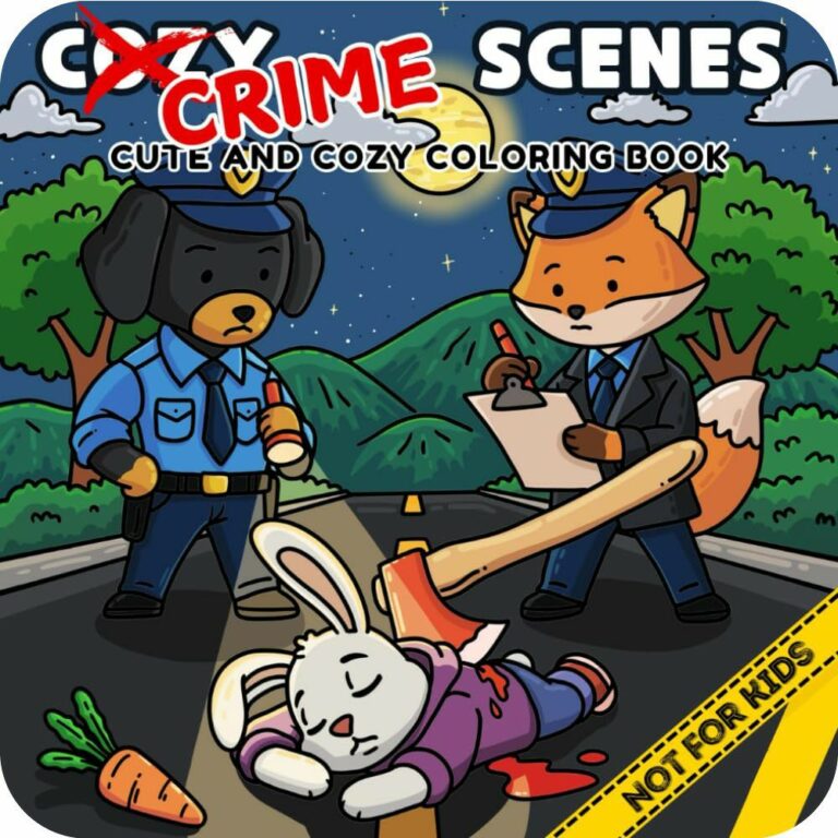Cozy Crime Sences Coloring Pages