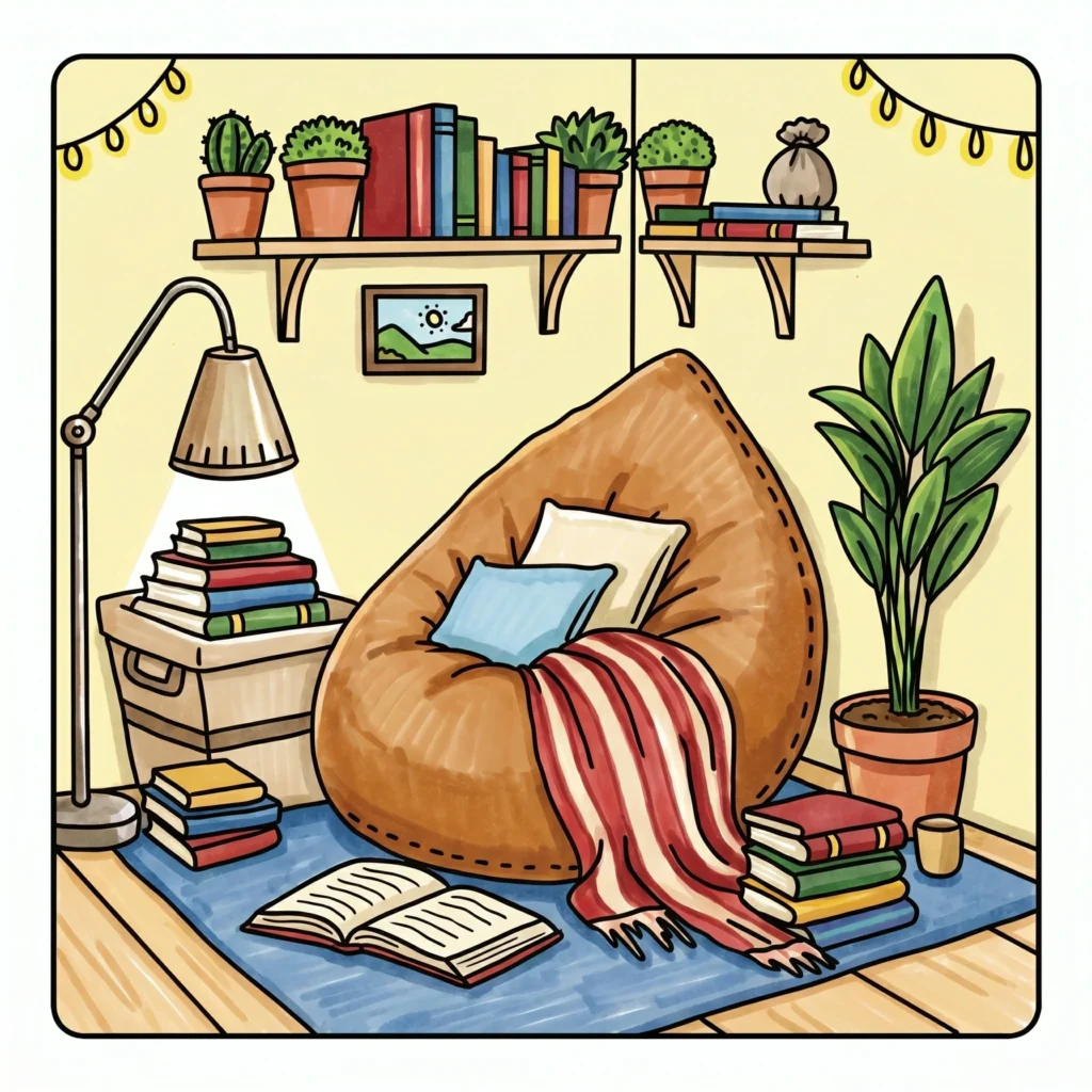 Cozy Corner Coloring Pages