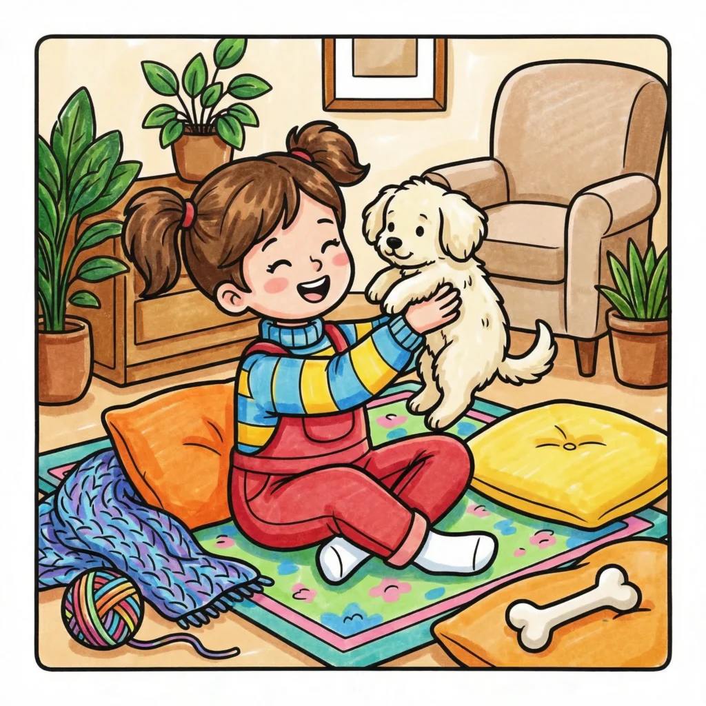 Cozy Girl Moments Coloring Pages