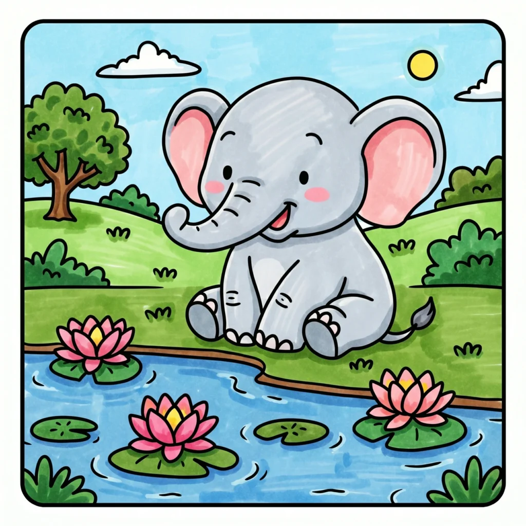 Cozy Animals Coloring Pages