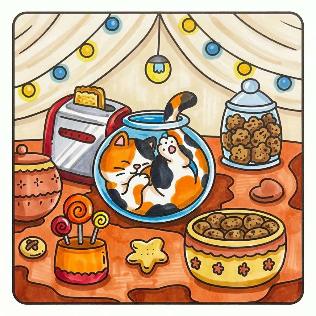 Silly Cats coloring pages