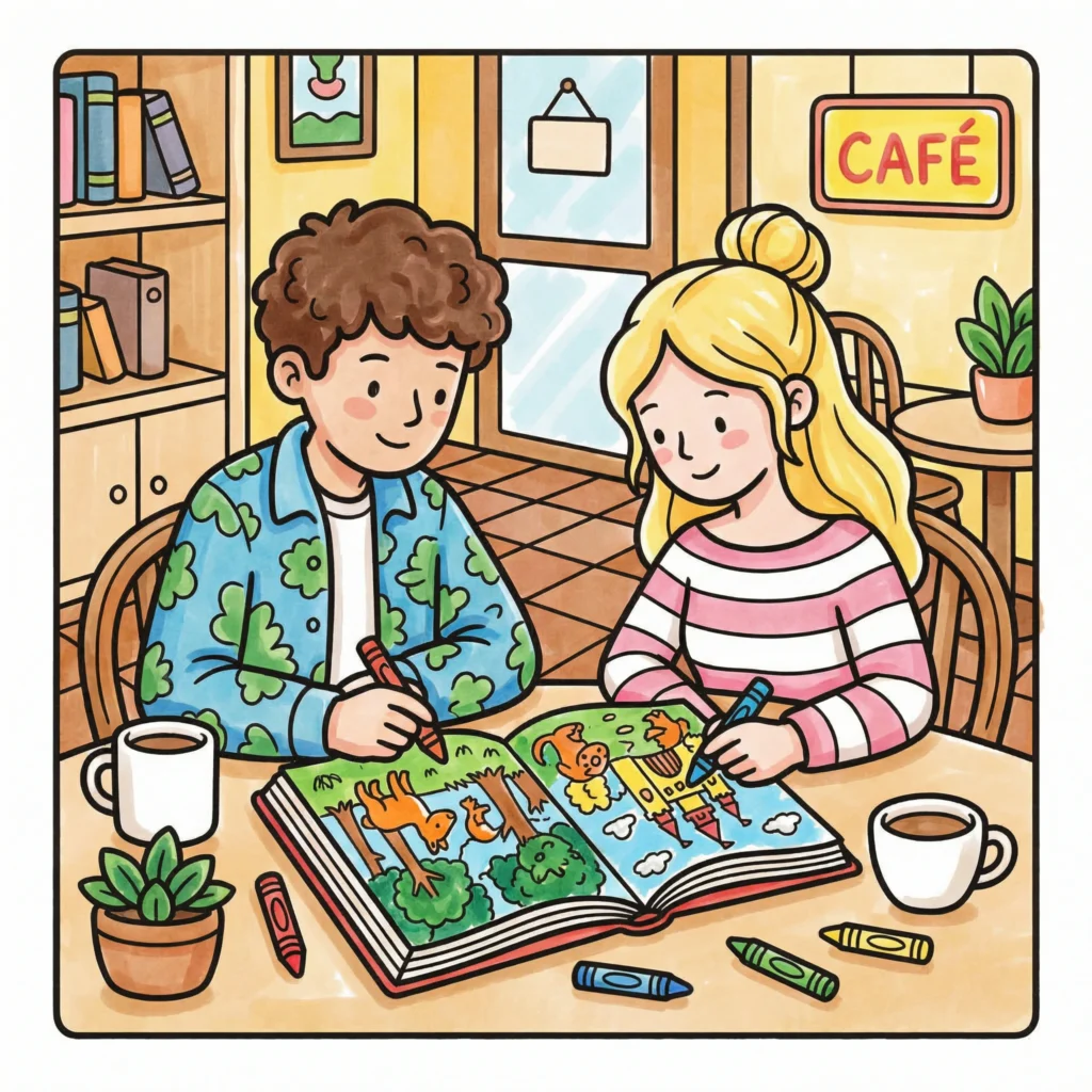 Free Romantic Couple Coloring Pages
