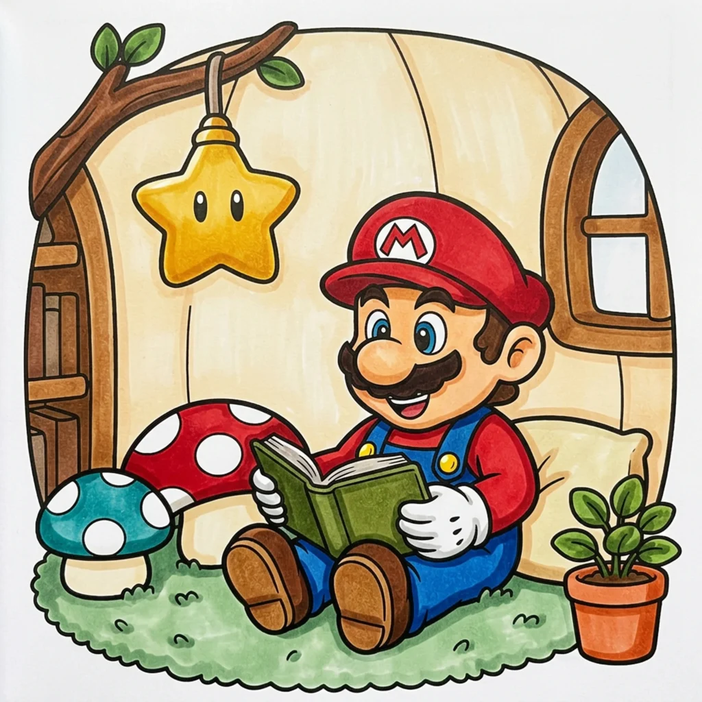 Super Mario Galaxy Coloring Pages