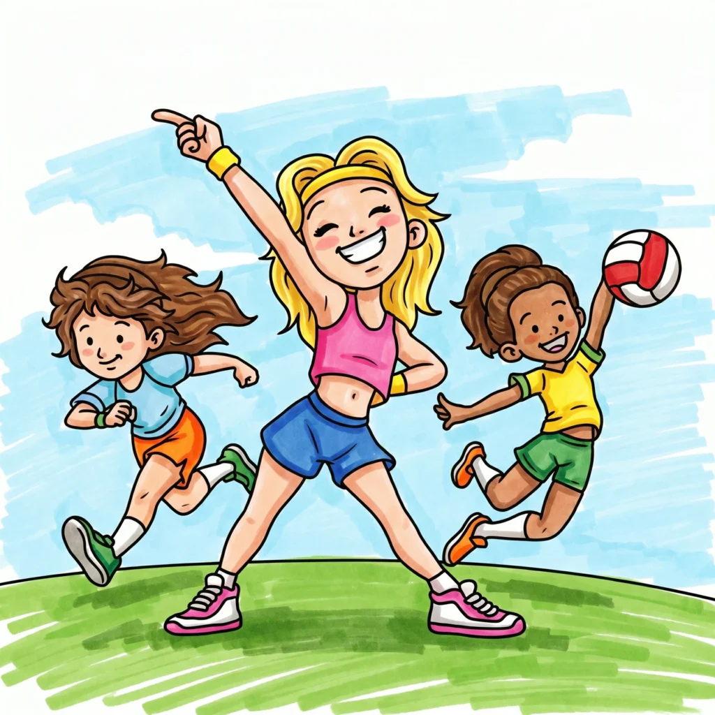 Cozy Sports Girl Coloring Pages